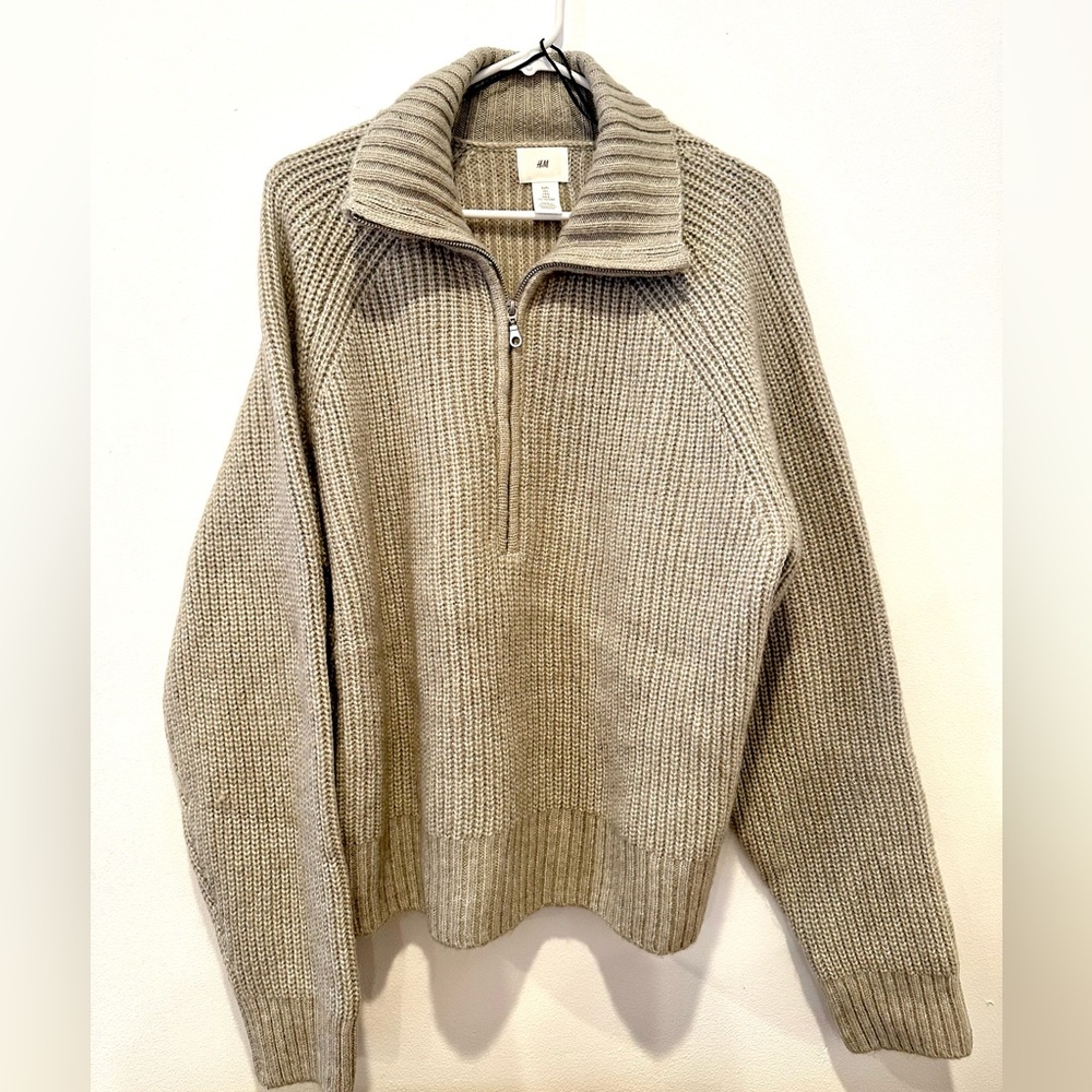 H&M Knit Half-Zip Sweater